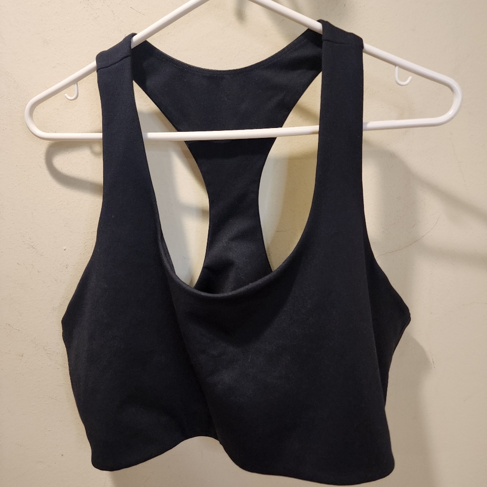 Gap Black Racerback Sports Bra XXL